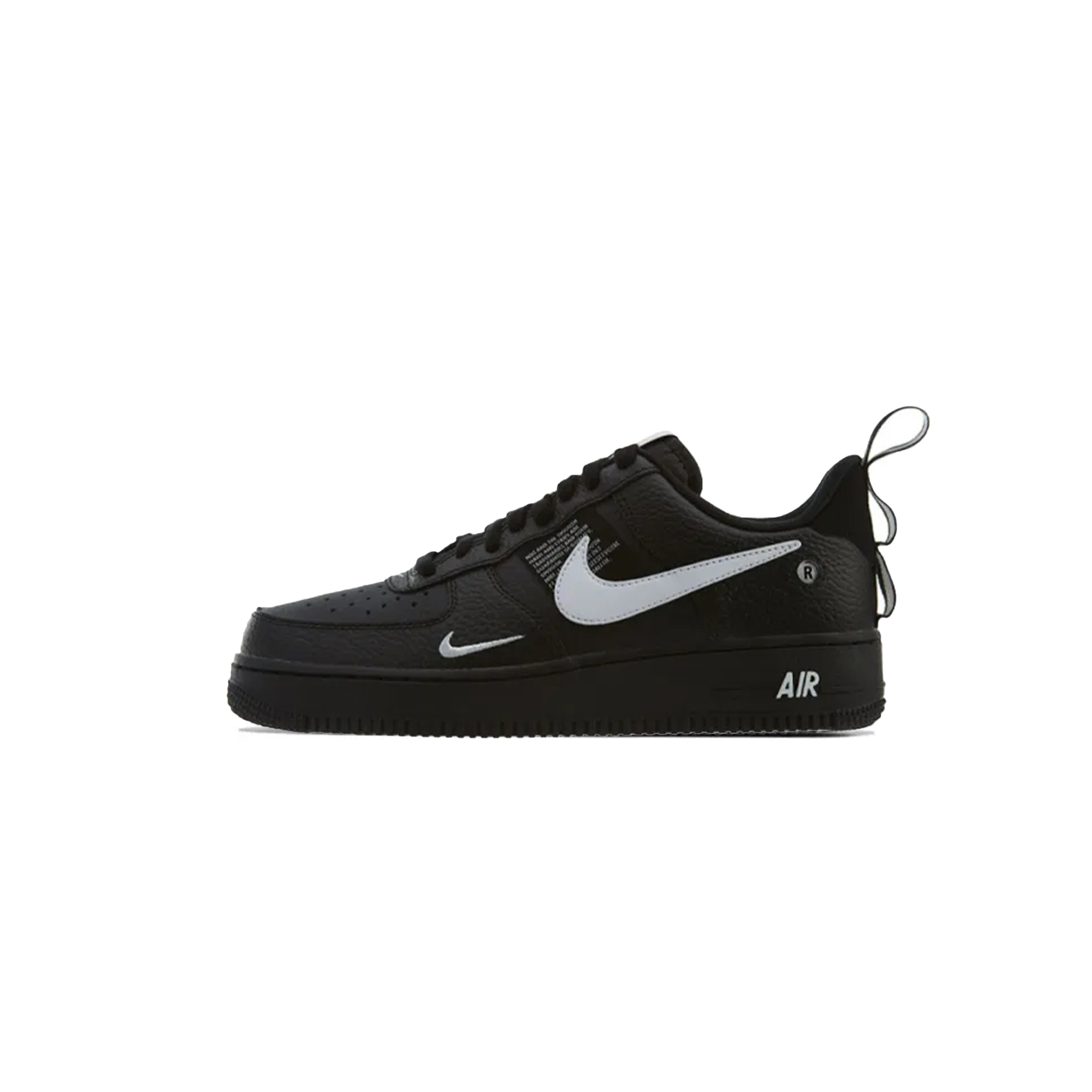 NIKE AIR FORCE 1 LOW UTILITY BLACK WHITE AJ7747-001